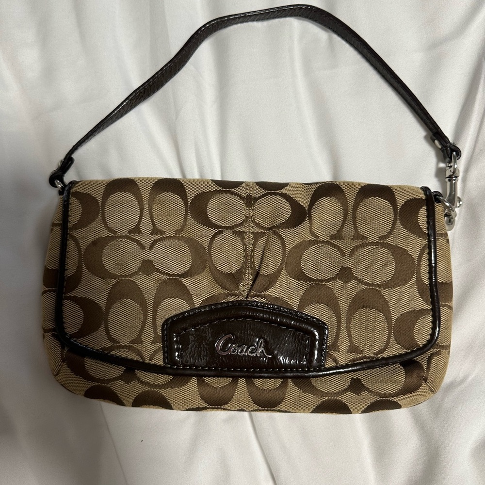 Coach Brown Signature mini shoulder Bag